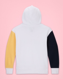 Converse Asymmetrical Colorblock Pullover Erkek Çocuk Hoodie Beyaz | 2968514-Türkiye